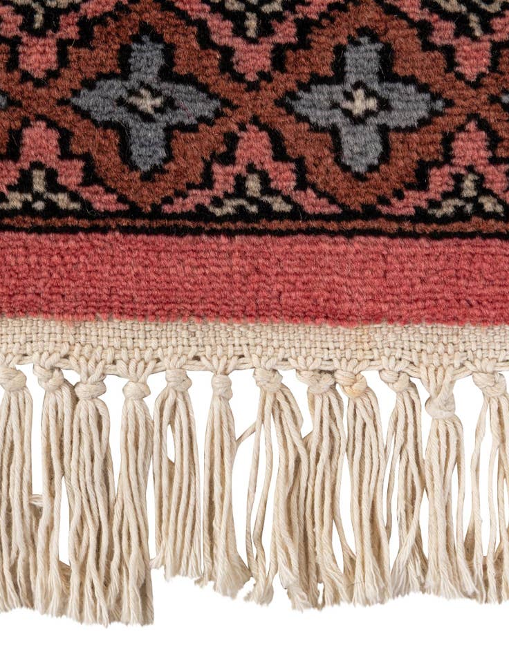 Detail image of  4' 2 x 6' 11  Hand Knotted Bokhara Wool Rug
