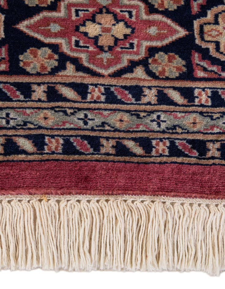 Detail image of  5' 3 x 8' 6  Hand Knotted Bokhara Oriental Wool Rug