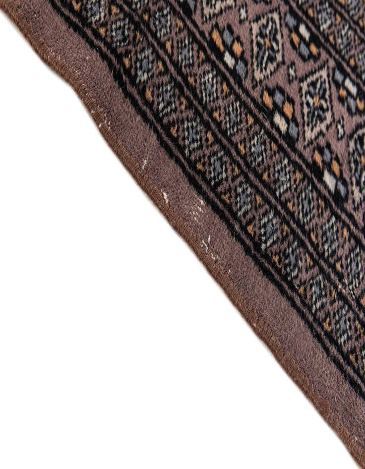 Detail image of  2' 7 x 4' 3  Hand Knotted Bokhara Oriental Wool Rug