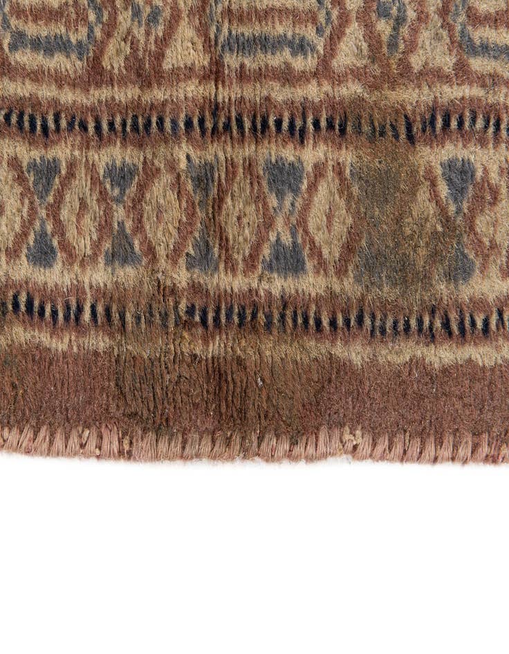 Detail image of  3' 4 x 4' 11  Hand Knotted Bokhara Oriental Wool Rug