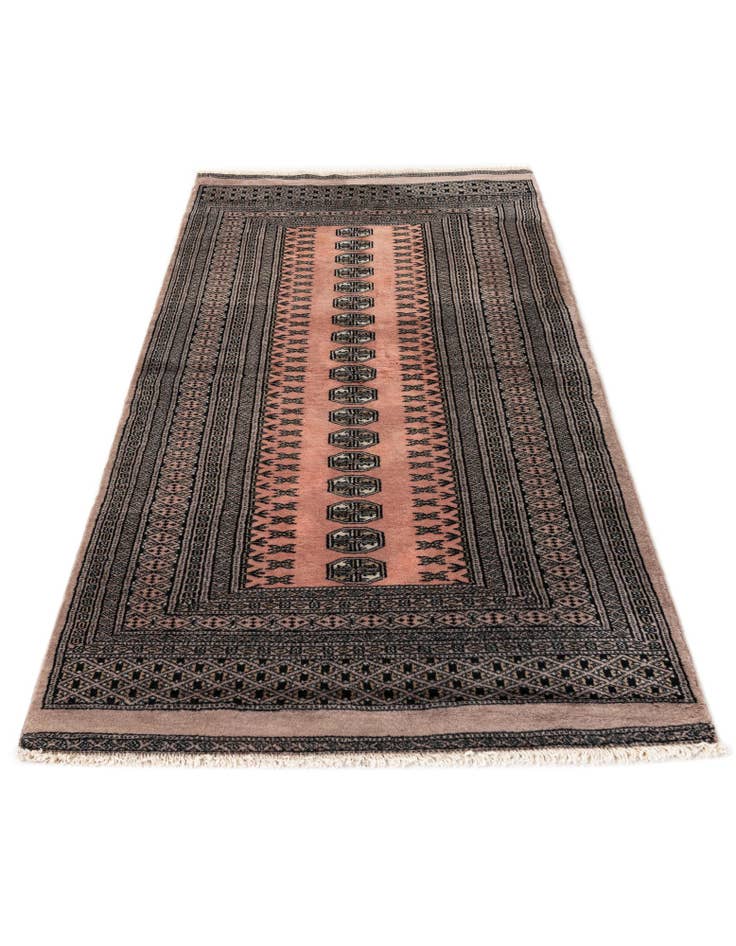 Detail image of  2' 11 x 5' 5  Hand Knotted Bokhara Oriental Wool Rug