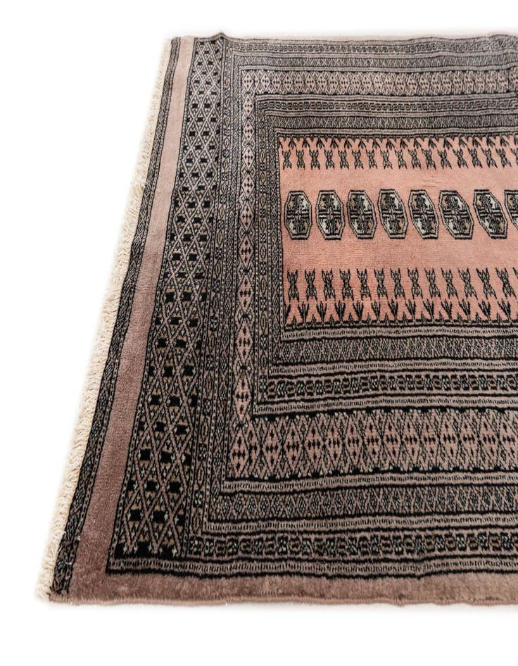 Detail image of  2' 11 x 5' 5  Hand Knotted Bokhara Oriental Wool Rug