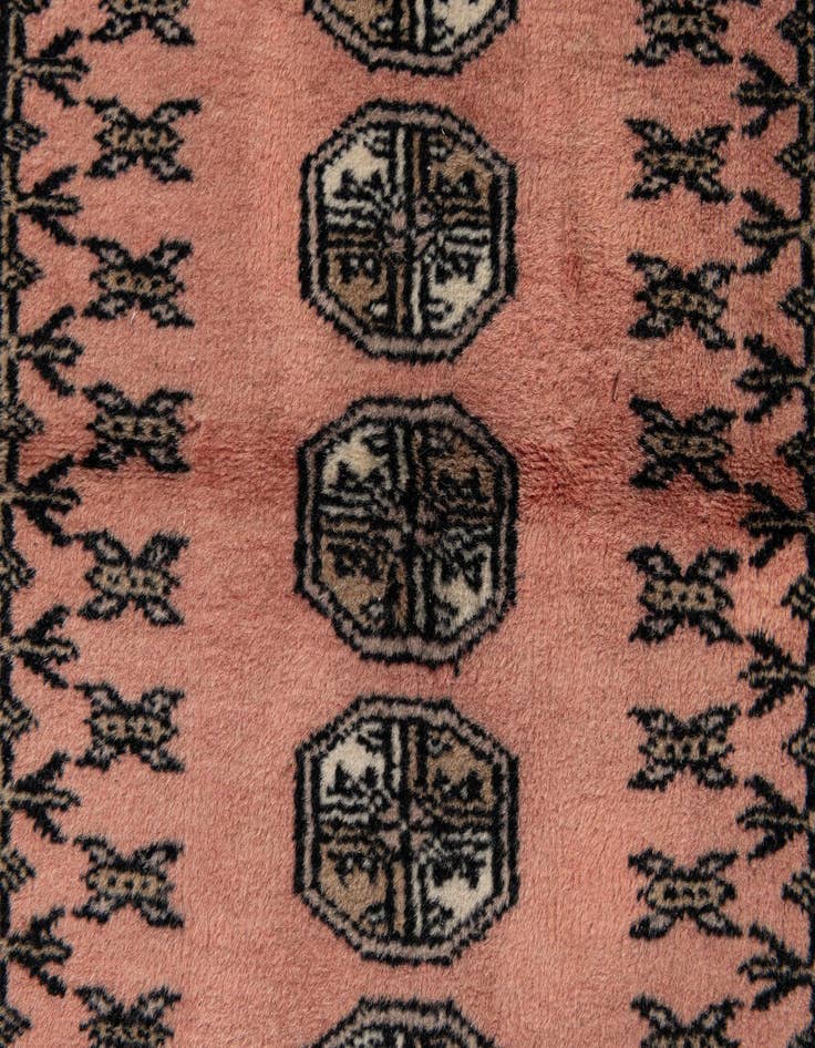 Detail image of  2' 11 x 5' 5  Hand Knotted Bokhara Oriental Wool Rug
