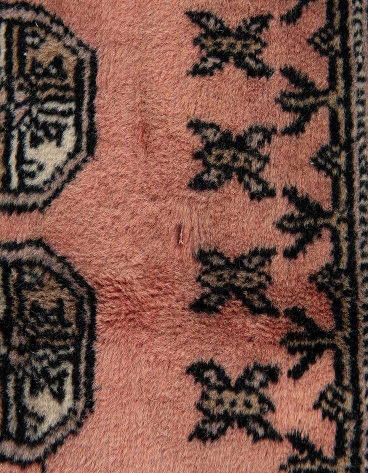 Detail image of  2' 11 x 5' 5  Hand Knotted Bokhara Oriental Wool Rug
