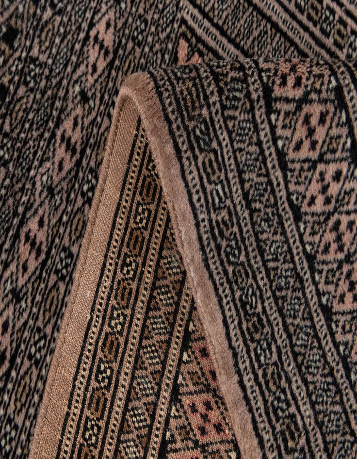 Detail image of  2' 11 x 5' 5  Hand Knotted Bokhara Oriental Wool Rug