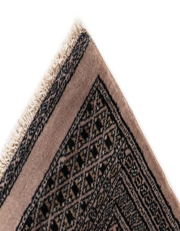 Detail image of  2' 11 x 5' 5  Hand Knotted Bokhara Oriental Wool Rug