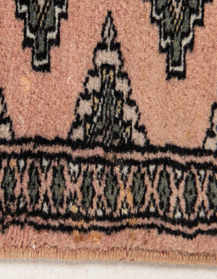 Detail image of  1' 1 x 1' 11  Hand Knotted Bokhara Oriental Wool Rug