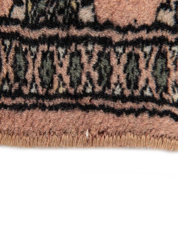 Detail image of  1' 1 x 1' 11  Hand Knotted Bokhara Oriental Wool Rug