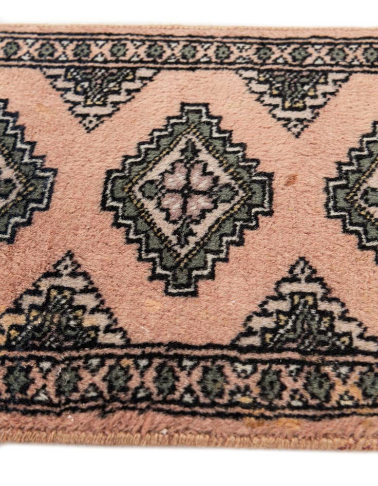 Detail image of  1' 1 x 1' 11  Hand Knotted Bokhara Oriental Wool Rug