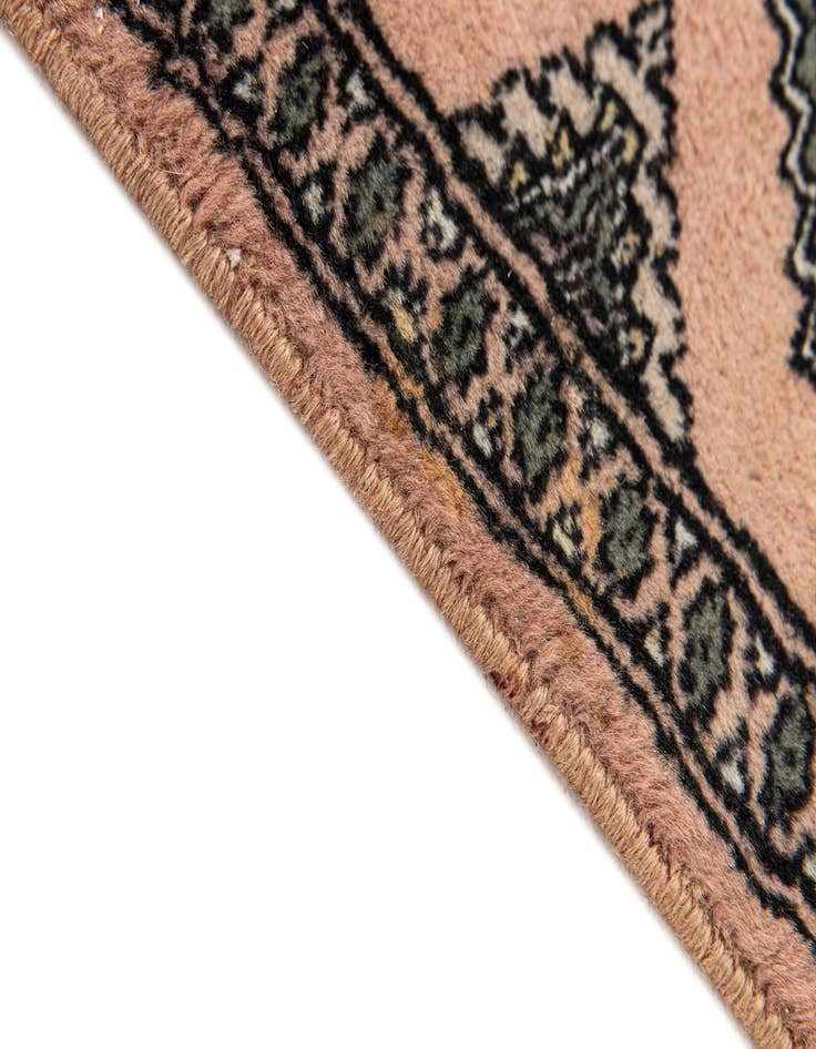 Detail image of  1' 1 x 1' 11  Hand Knotted Bokhara Oriental Wool Rug