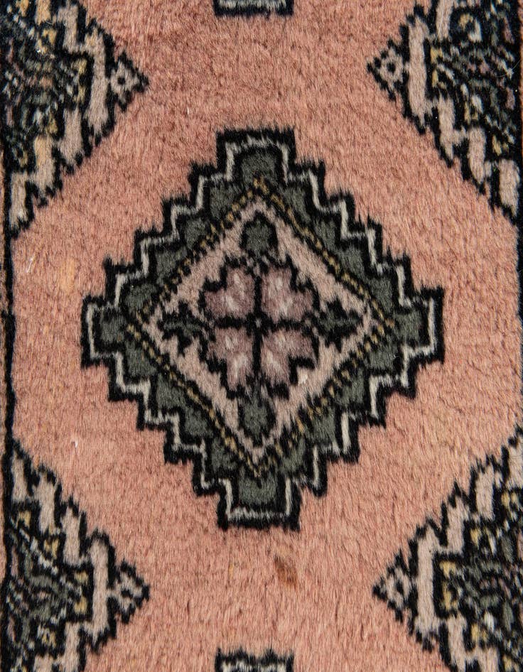 Detail image of  1' 1 x 1' 11  Hand Knotted Bokhara Oriental Wool Rug