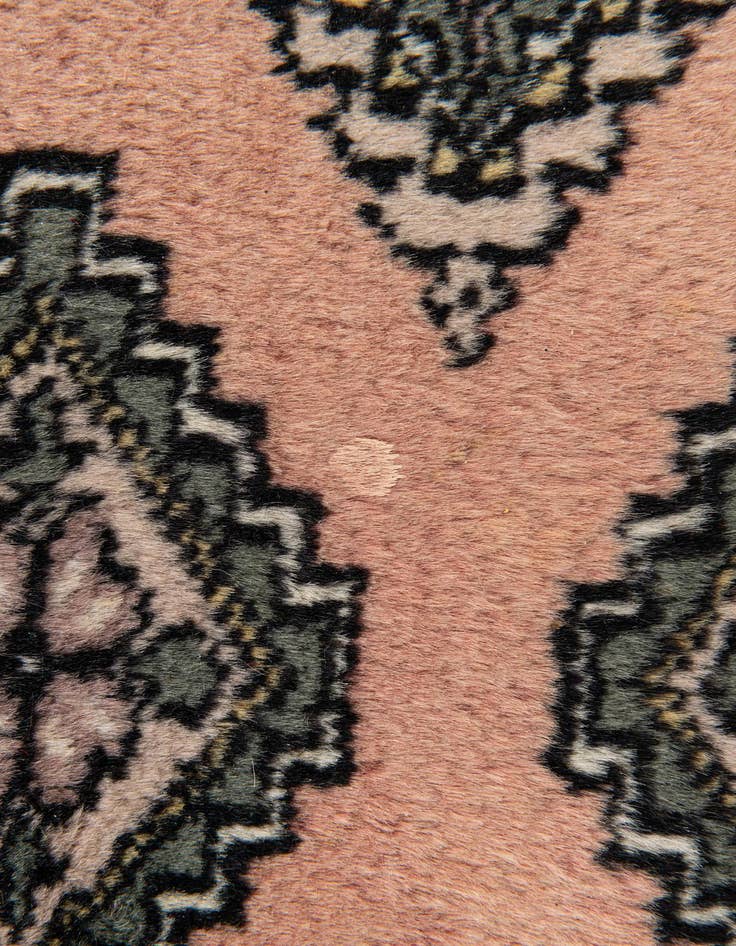 Detail image of  1' 1 x 1' 11  Hand Knotted Bokhara Oriental Wool Rug