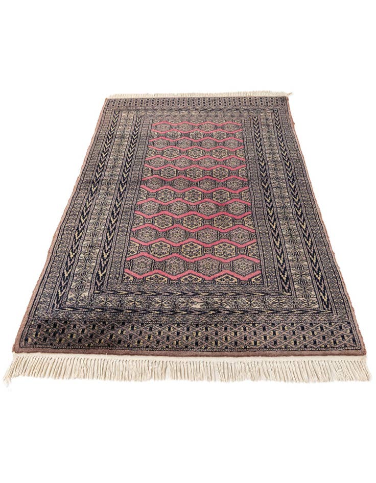 Detail image of 3' x 4' 11 Hand Knotted Bokhara Oriental Wool Rug