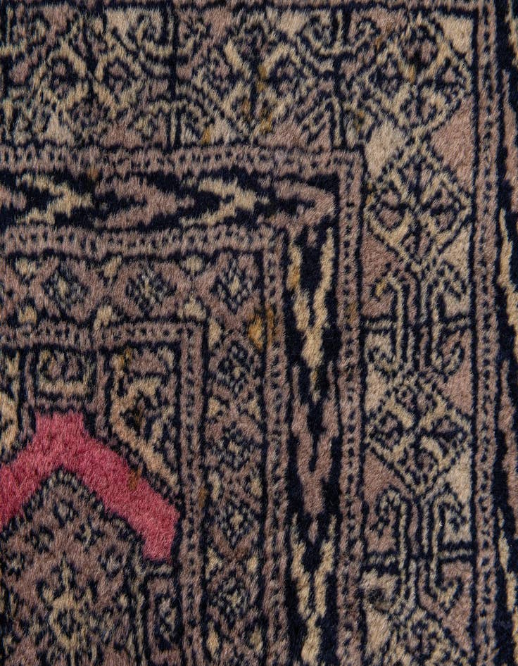 Detail image of 3' x 4' 11 Hand Knotted Bokhara Oriental Wool Rug