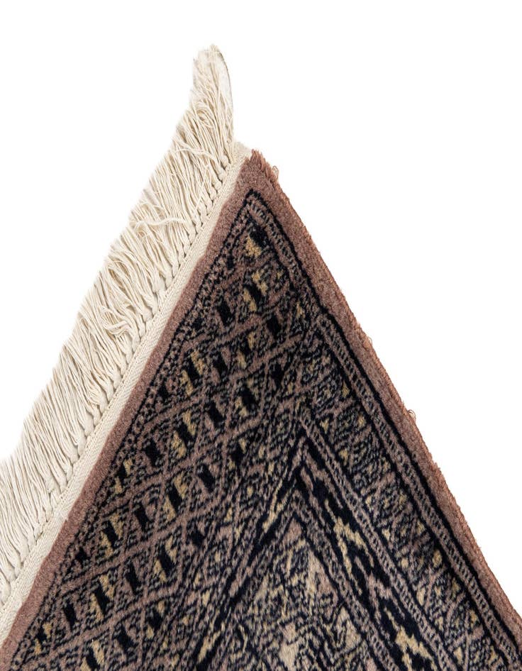 Detail image of 3' x 4' 11 Hand Knotted Bokhara Oriental Wool Rug