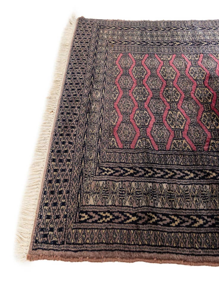 Detail image of 3' x 4' 11 Hand Knotted Bokhara Oriental Wool Rug