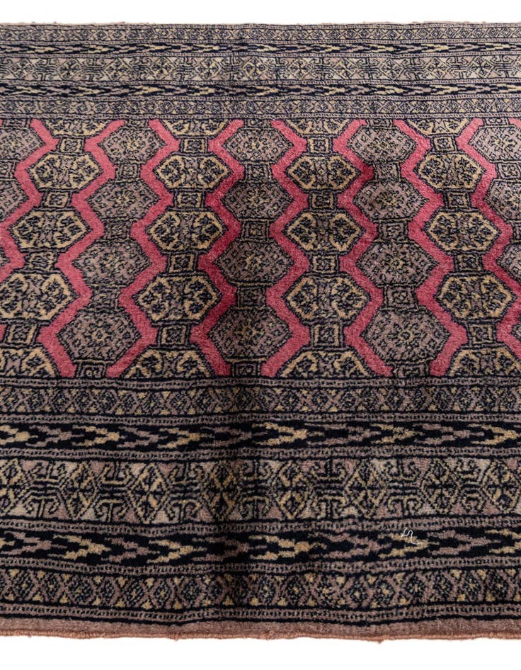 Detail image of 3' x 4' 11 Hand Knotted Bokhara Oriental Wool Rug