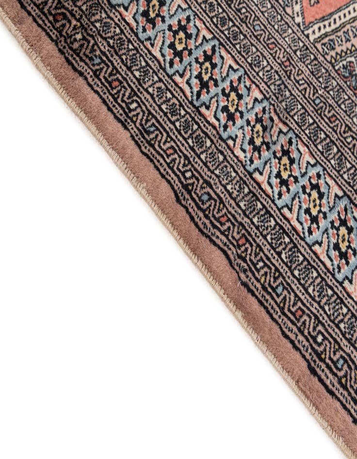 Detail image of  4' 4 x 5' 7  Hand Knotted Bokhara Oriental Wool Rug