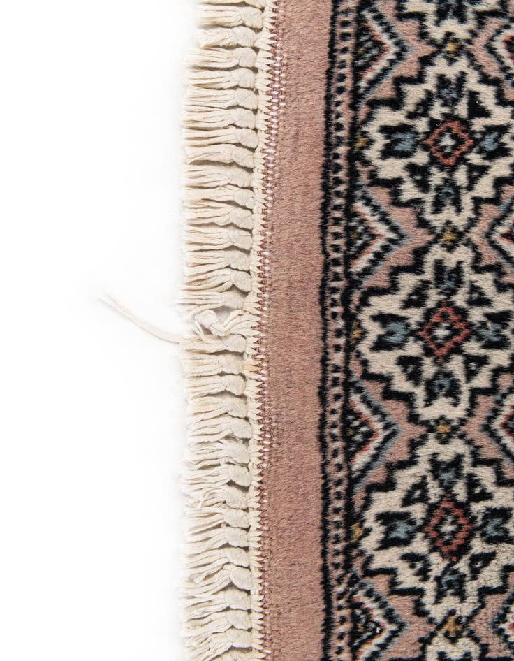 Detail image of  4' 4 x 5' 7  Hand Knotted Bokhara Oriental Wool Rug