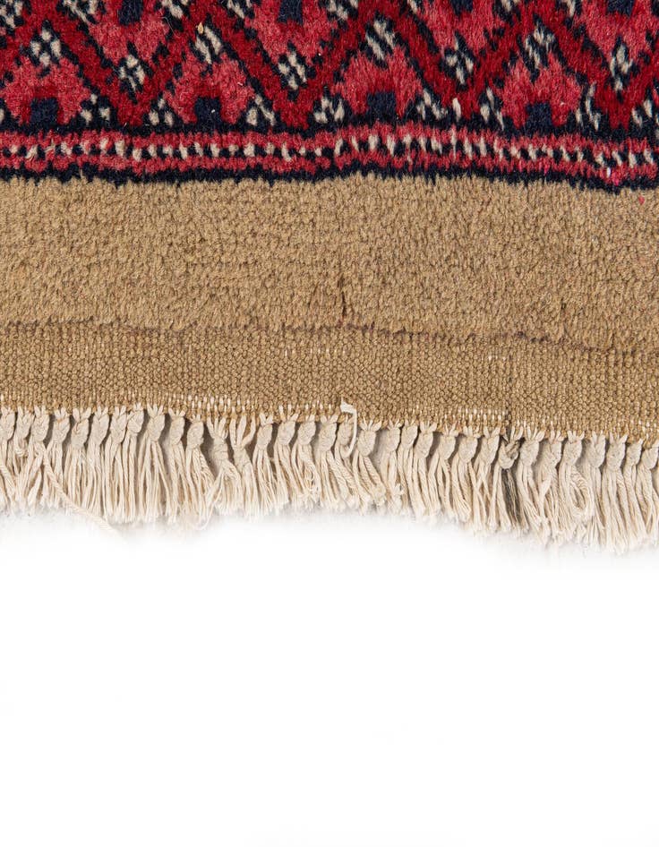 Detail image of  6' 10 x 10' 8  Hand Knotted Bokhara Oriental Wool Rug