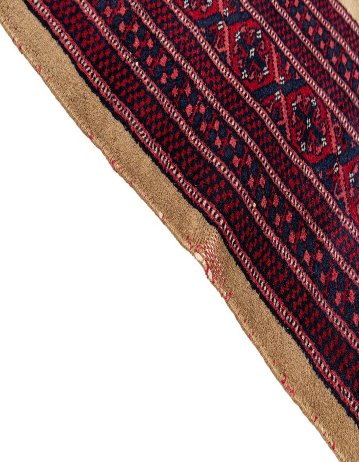 Detail image of  6' 10 x 10' 8  Hand Knotted Bokhara Oriental Wool Rug