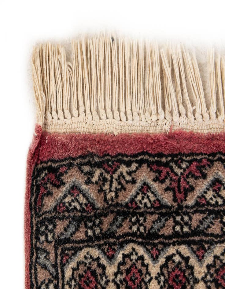 Detail image of  2' 1 x 3' 4  Hand Knotted Bokhara Oriental Wool Rug