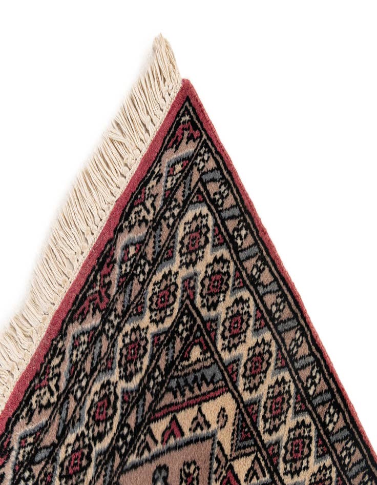 Detail image of  2' 1 x 3' 4  Hand Knotted Bokhara Oriental Wool Rug