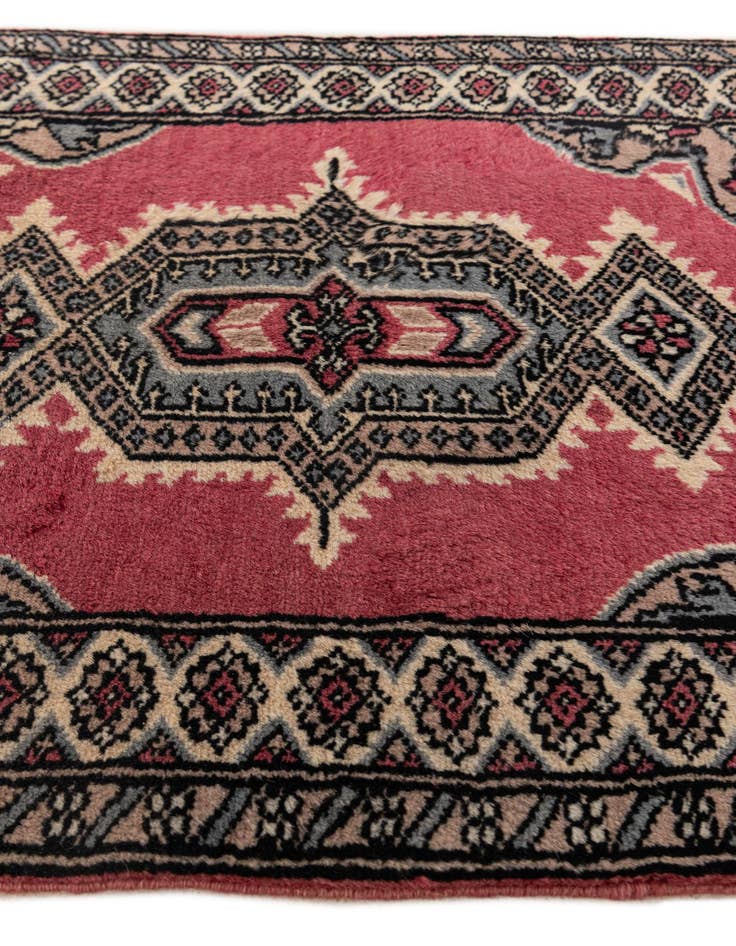 Detail image of  2' 1 x 3' 4  Hand Knotted Bokhara Oriental Wool Rug