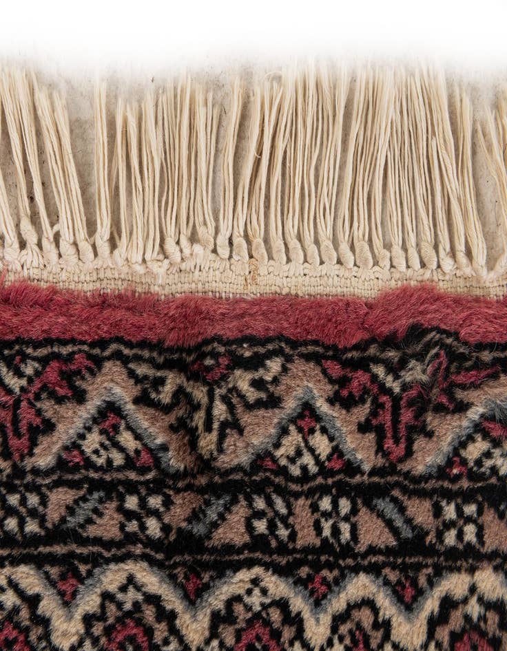 Detail image of  2' 1 x 3' 4  Hand Knotted Bokhara Oriental Wool Rug