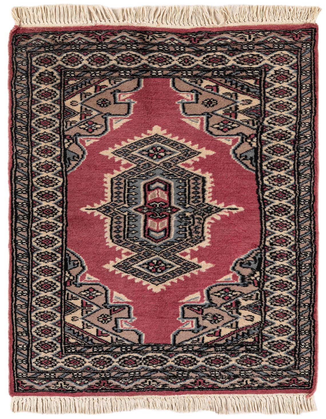 Primary image  2' 1 x 3' 4  Hand Knotted Bokhara Oriental Wool Rug