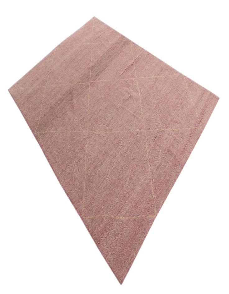 Detail image of  5' 7 x 8'  Hand Knotted Darya Wool Rug