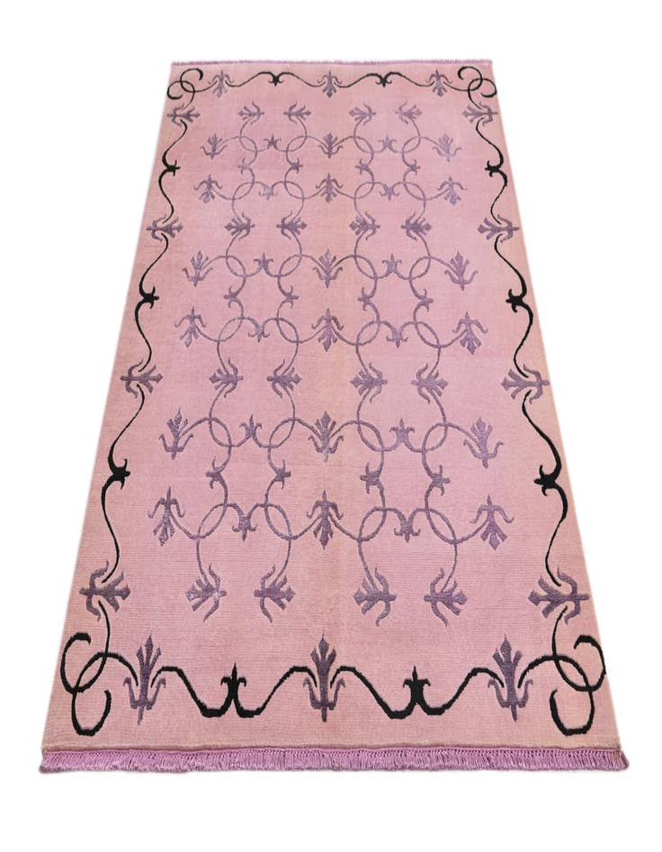 Detail image of  4' 6 x 6' 6  Hand Knotted Darya Wool Rug