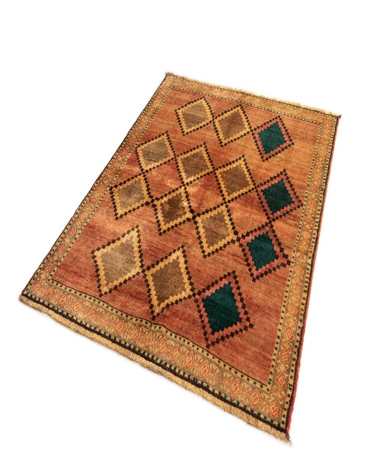 Detail image of  4' 11 x 6' 6 Gabbeh Wool Rug