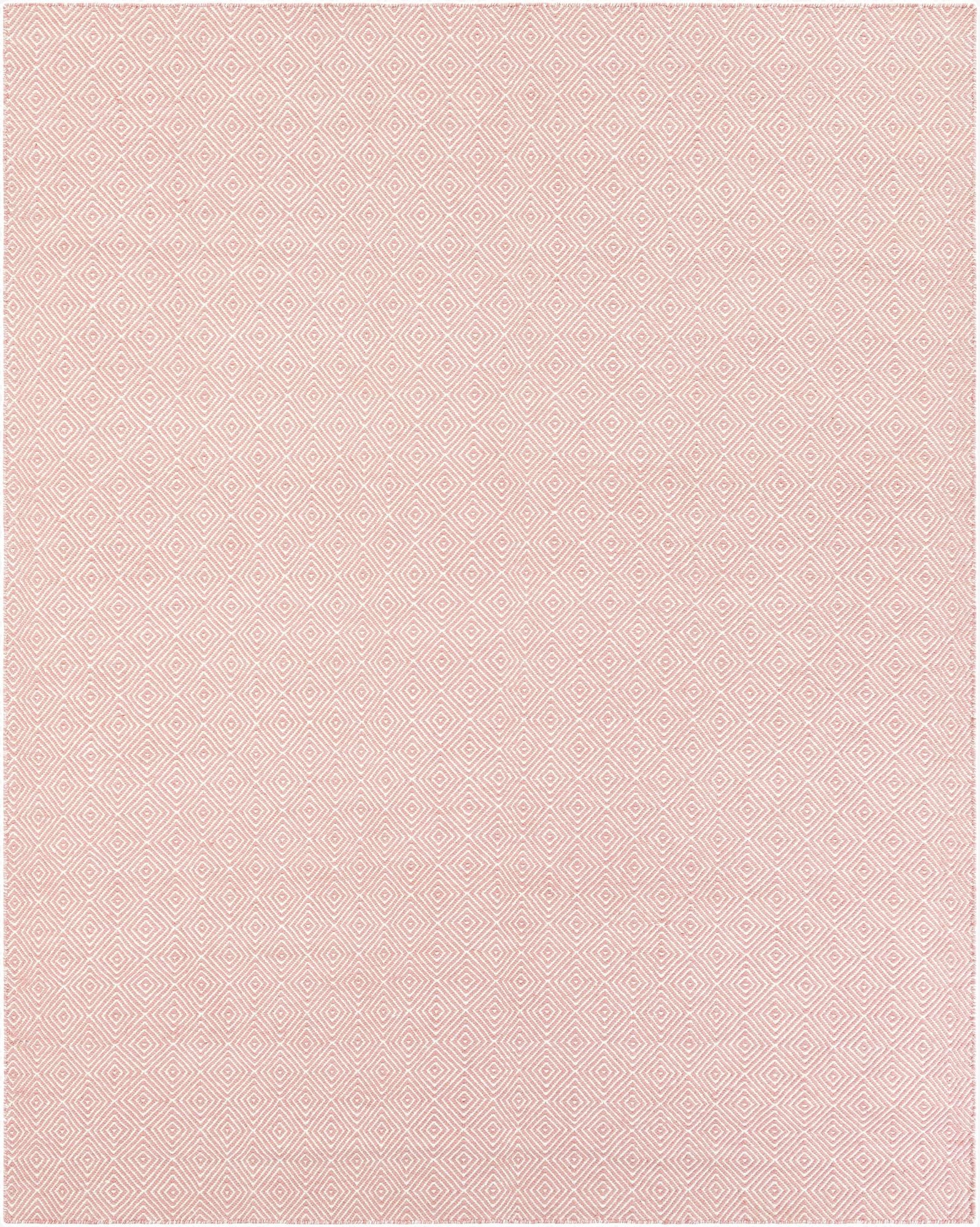  7' 10 x 10'  Hand Woven Geo Trellis Flatweave Rug