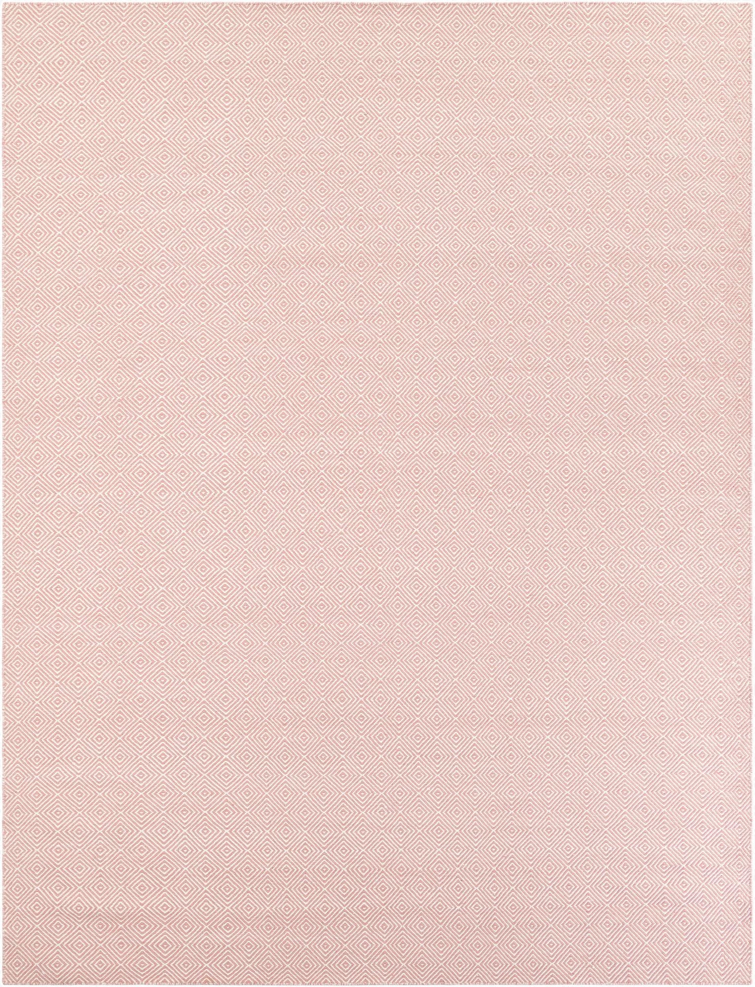  9' x 12'  Hand Woven Geo Trellis Flatweave Rug