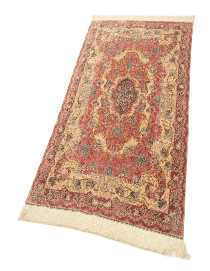 Detail image of  3' 10 x 5' 7 Ghom Design Rug