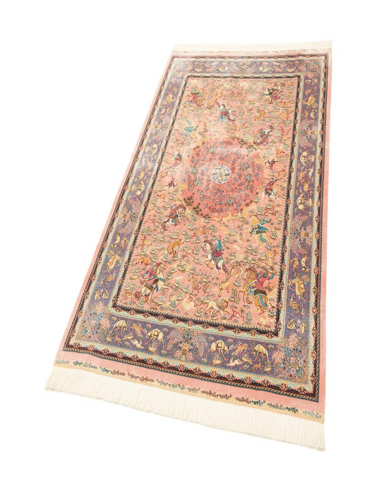 Detail image of  4' 4 x 6' 4 Ghom Design Rug