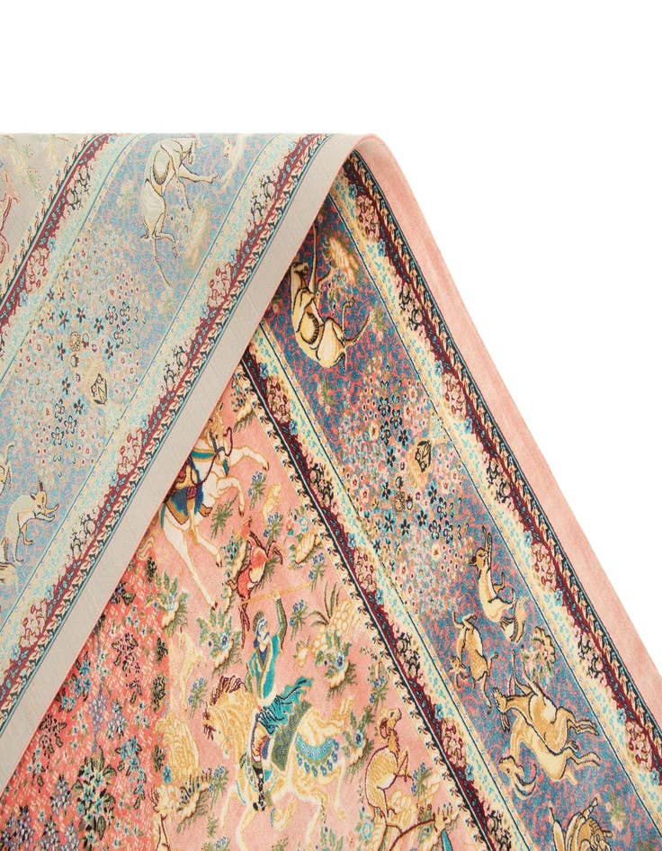 Detail image of  4' 4 x 6' 4 Ghom Design Rug