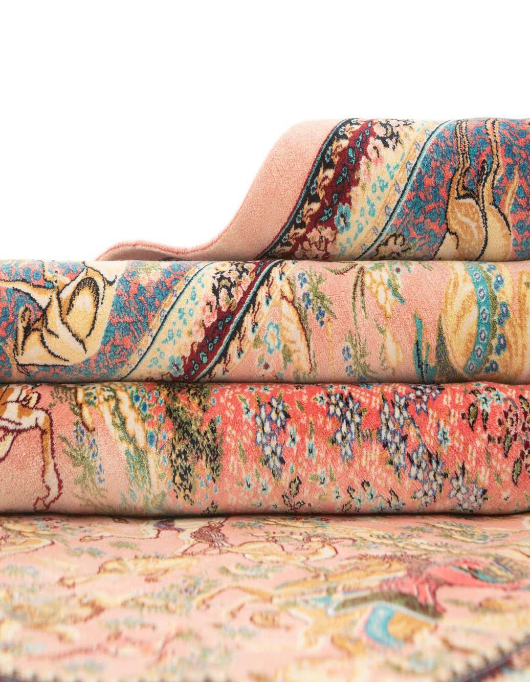 Primary image  4' 4 x 6' 4 Ghom Design Rug