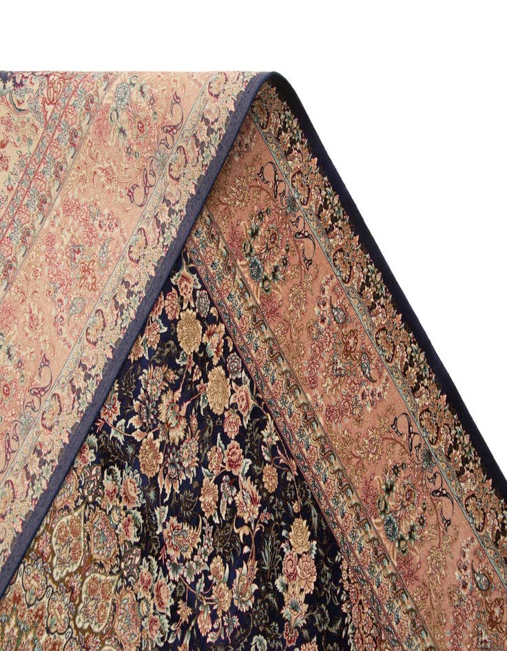 Detail image of  4' 9 x 7' 3 Ghom Design Rug