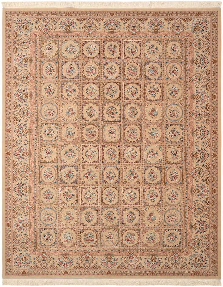 Detail image of  6' 5 x 9' 9 Ghom Design Rug