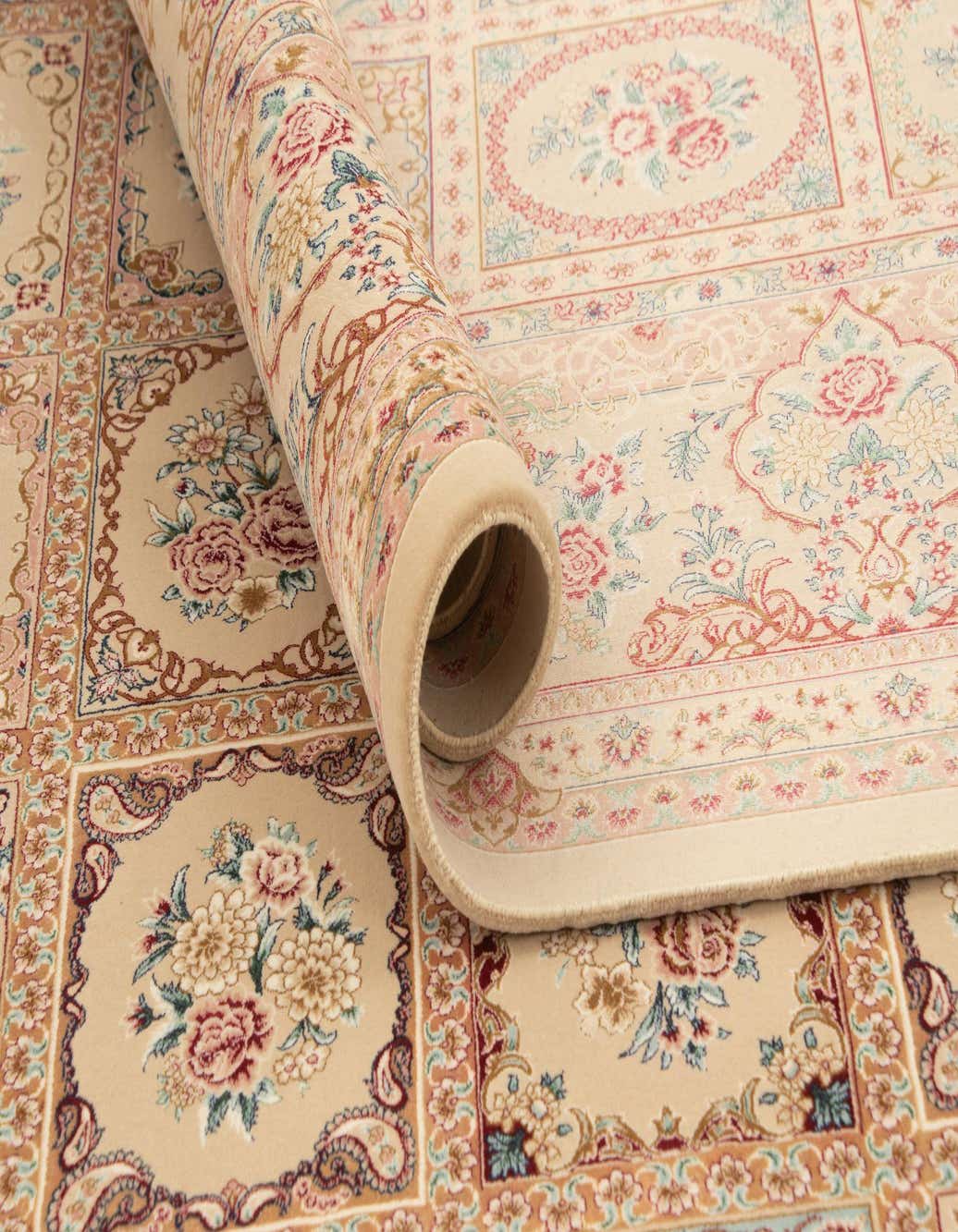 Primary image  6' 5 x 9' 9 Ghom Design Rug