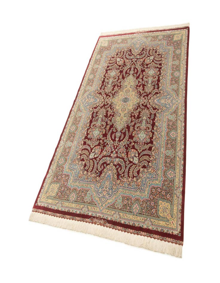 Detail image of  6' 6 x 9' 10 Ghom Design Rug