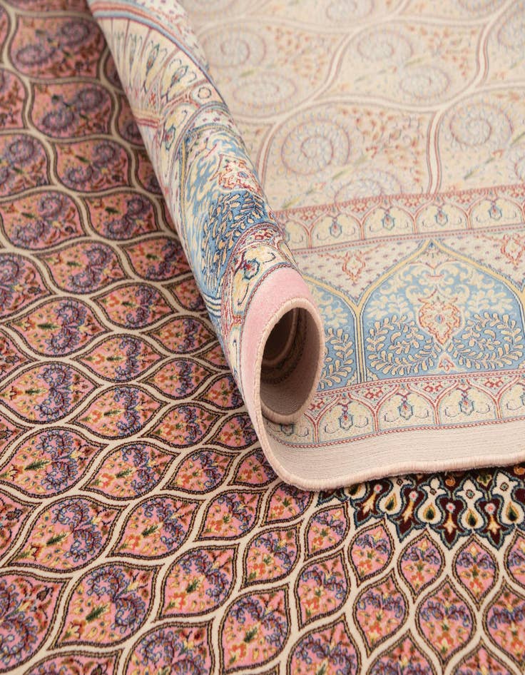 Detail image of  4' 9 x 7' 5 Ghom Design Rug