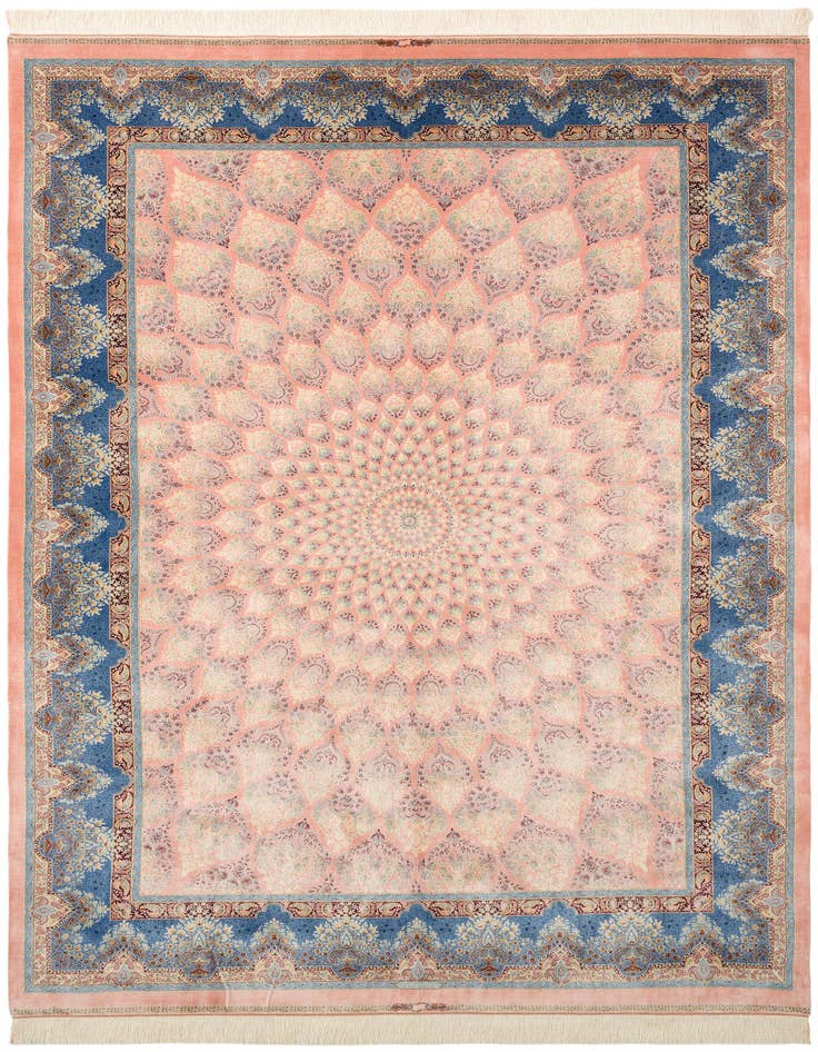 Detail image of  6' 6 x 9' 7 Ghom Design Rug