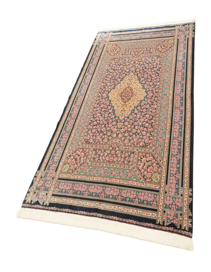 Detail image of  6' 5 x 9' 7 Ghom Design Rug