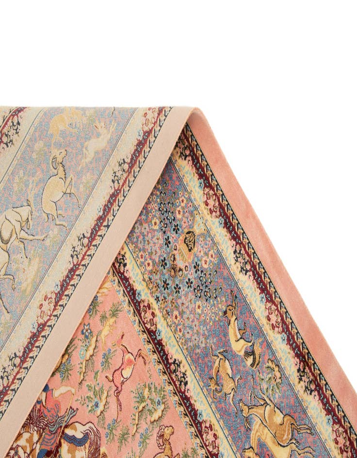 Detail image of  4' 9 x 7' 5 Ghom Design Rug