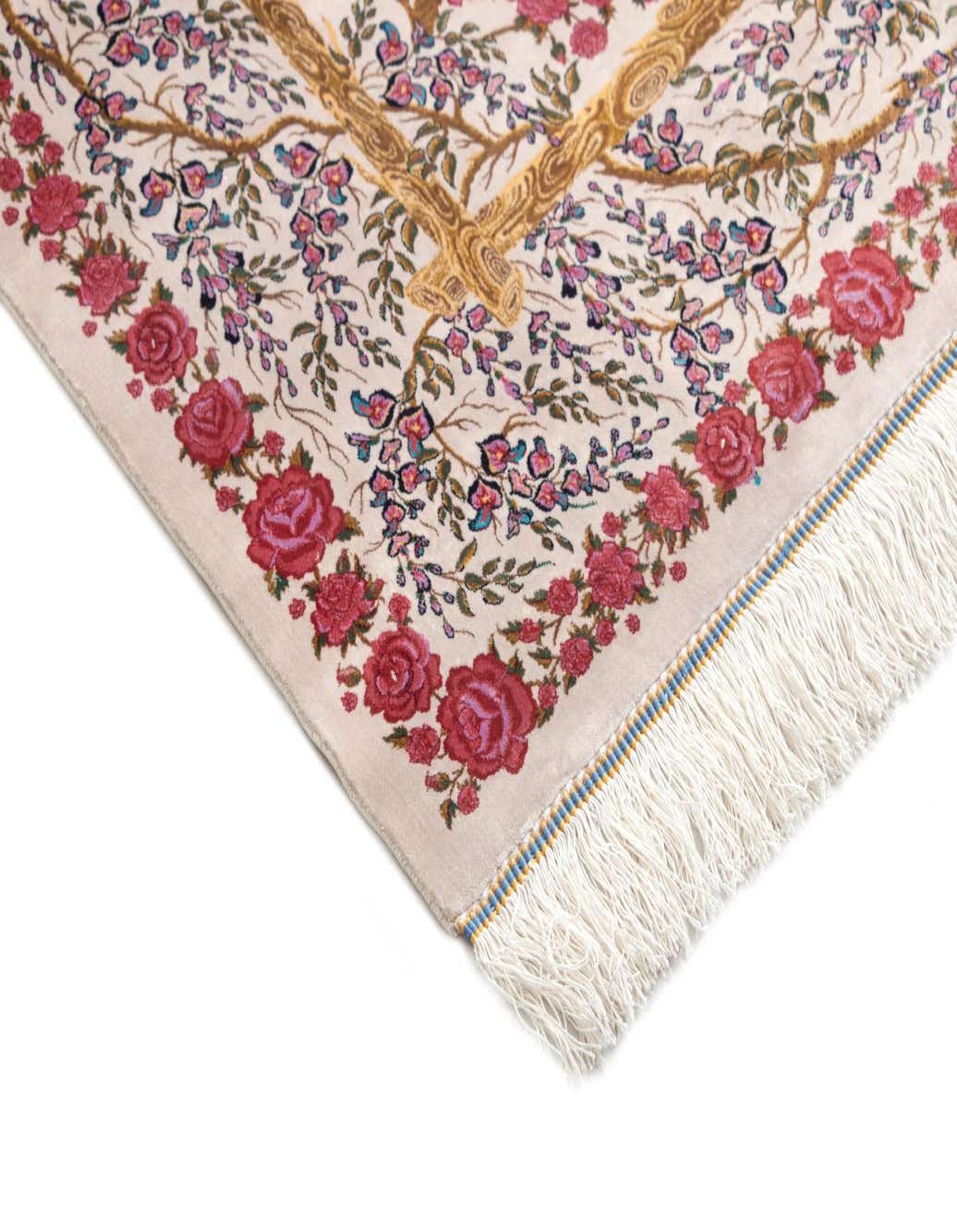 Primary image  4' 5 x 6' 7 Ghom Design Rug