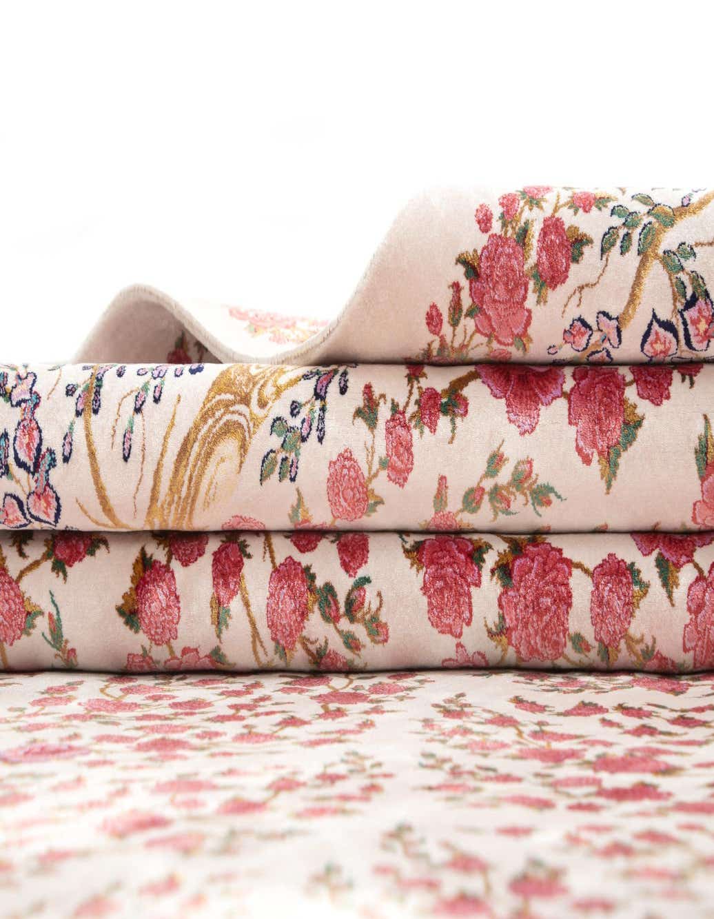 Primary image  6' 7 x 9' 10 Ghom Design Rug