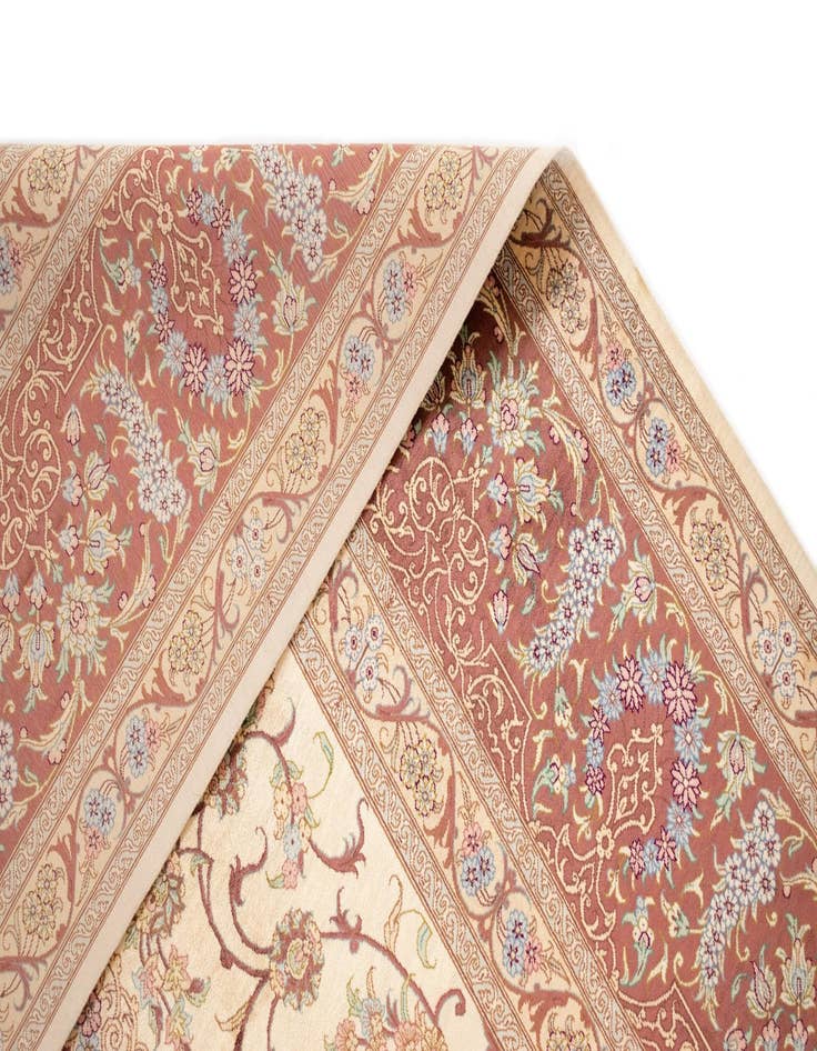 Detail image of  8' 3 x 11' 6 Ghom Silk Rug